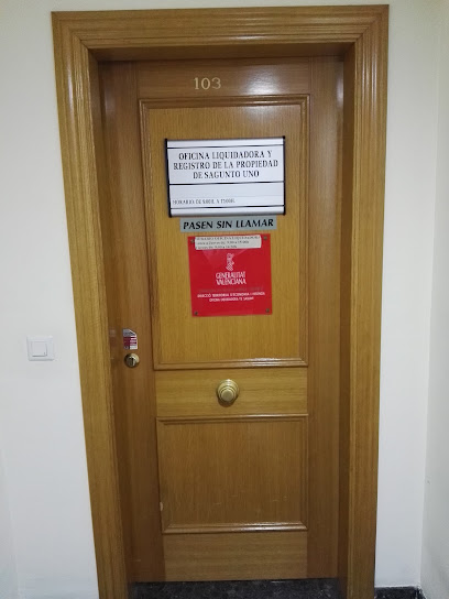 Fachada de Registro de la Propiedad de Sagunto Nº 01