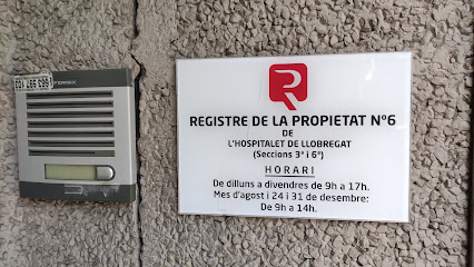 Fachada de Registro de la Propiedad de L' Hospitalet de Llobregat Nº 06